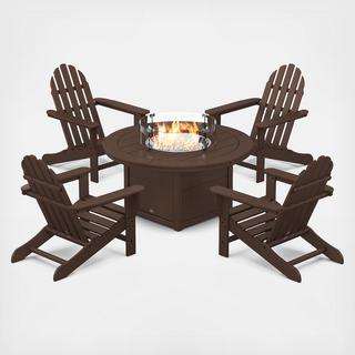 Classic Adirondack 5-Piece Outdoor Conversation Set