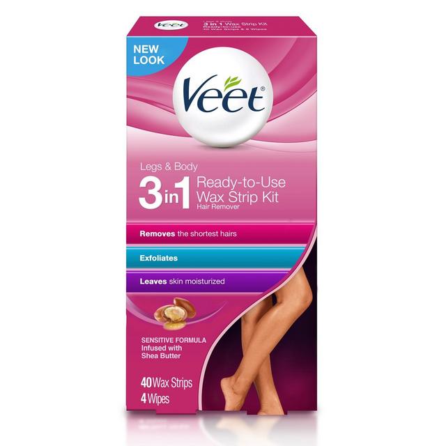Veet Ready-To-Use Wax Strips and Wipes - 40ct