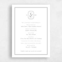 White Wedding Program - Bayeux