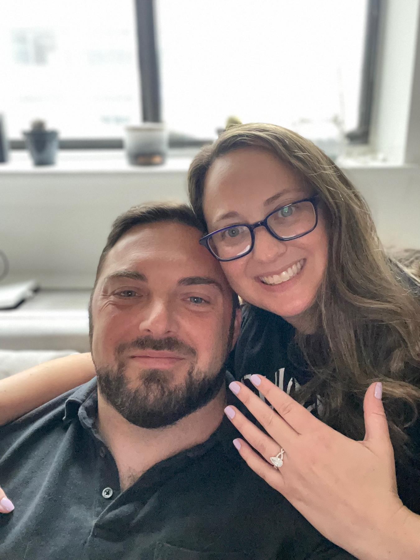 Our 1st photo as an engaged couple