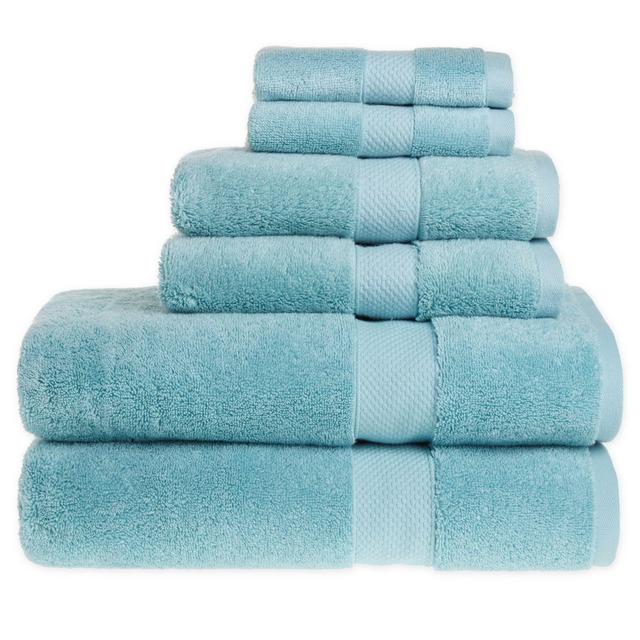 Wamsutta® Egyptian Cotton Bath Towels in Pastel Turq (Set of 6)