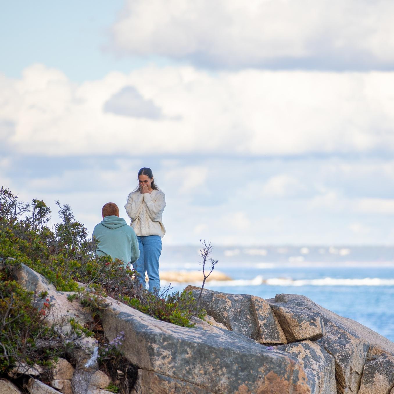 The proposal in Bar Harbor, Maine!