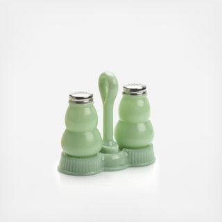Salt & Pepper Shakers With Tray