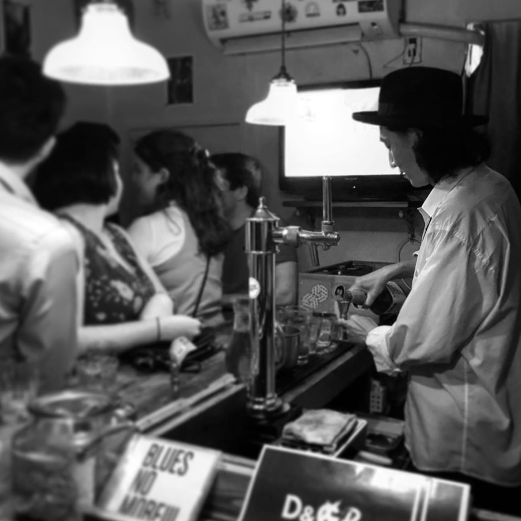 All 15 people crammed into this tiny bar in Tokyo found out we were engaged and toasted to us. One of the highlights of our relationship.