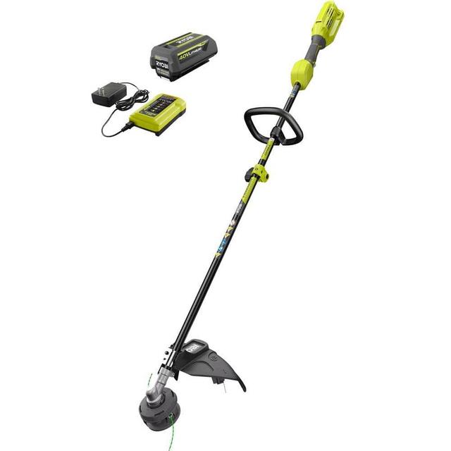 40V Expand-It Cordless Battery Attachment Capable String Trimmer with 4.0 Ah Battery and Charger