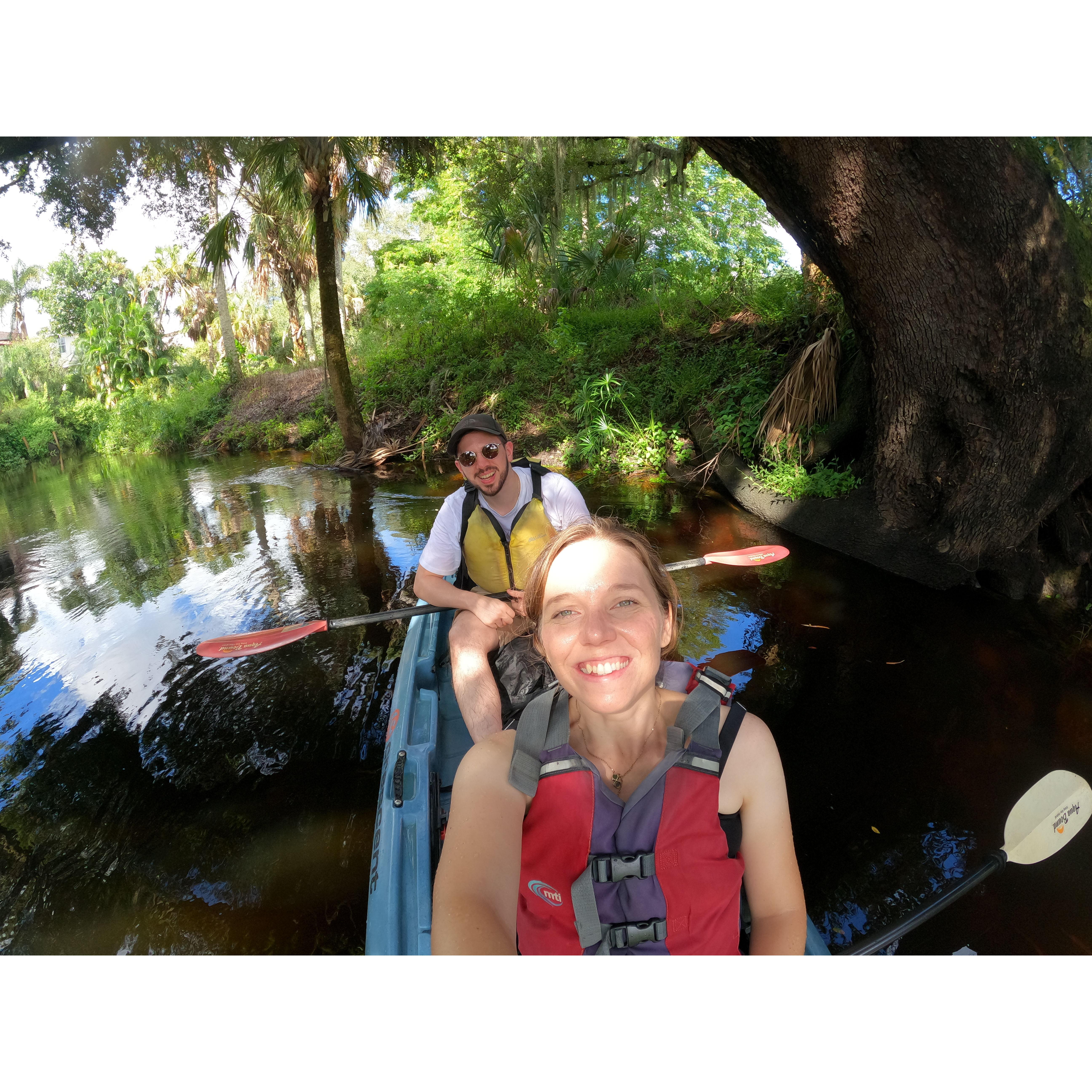 Kayaking in estero.