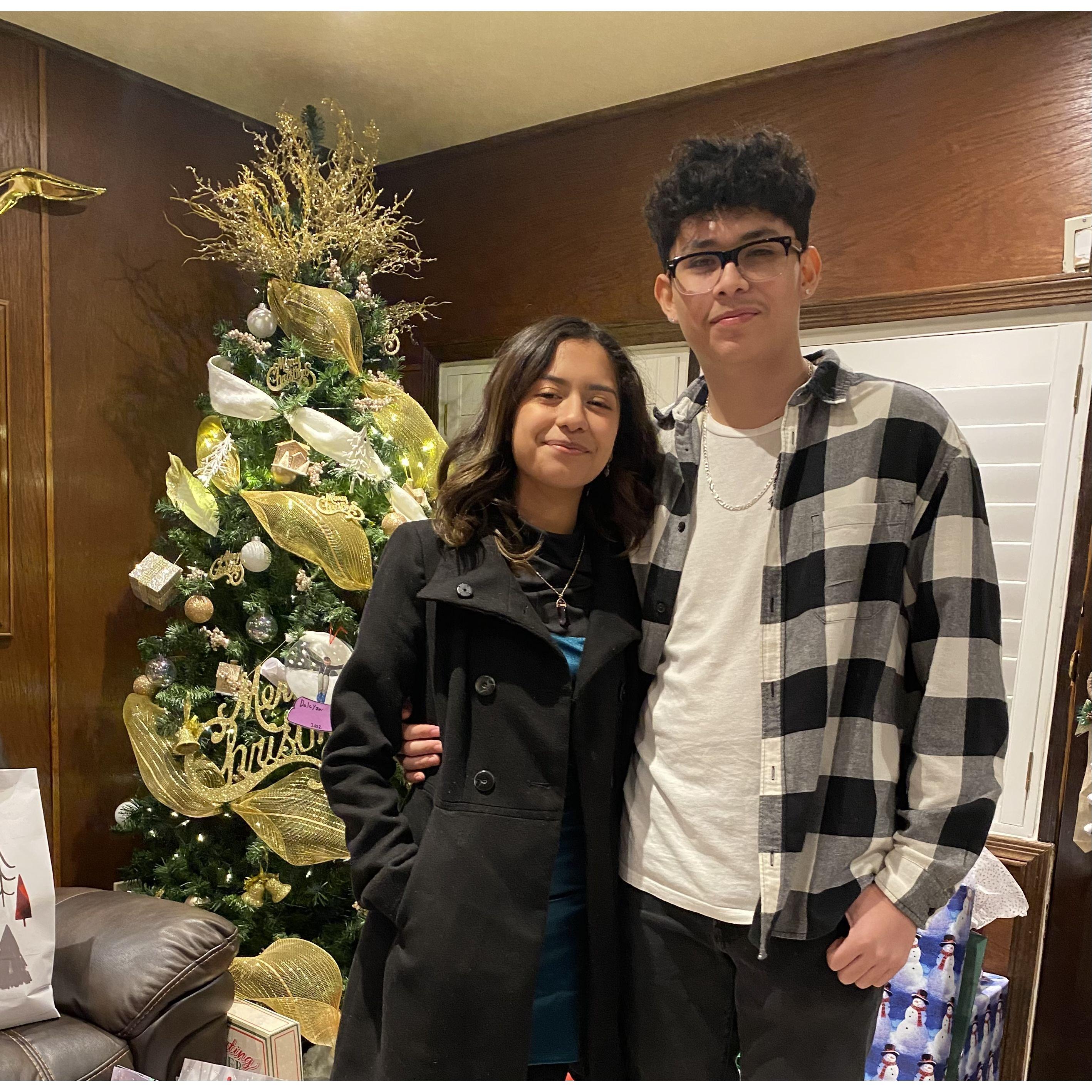 our first Christmas Eve together we spent it with his family