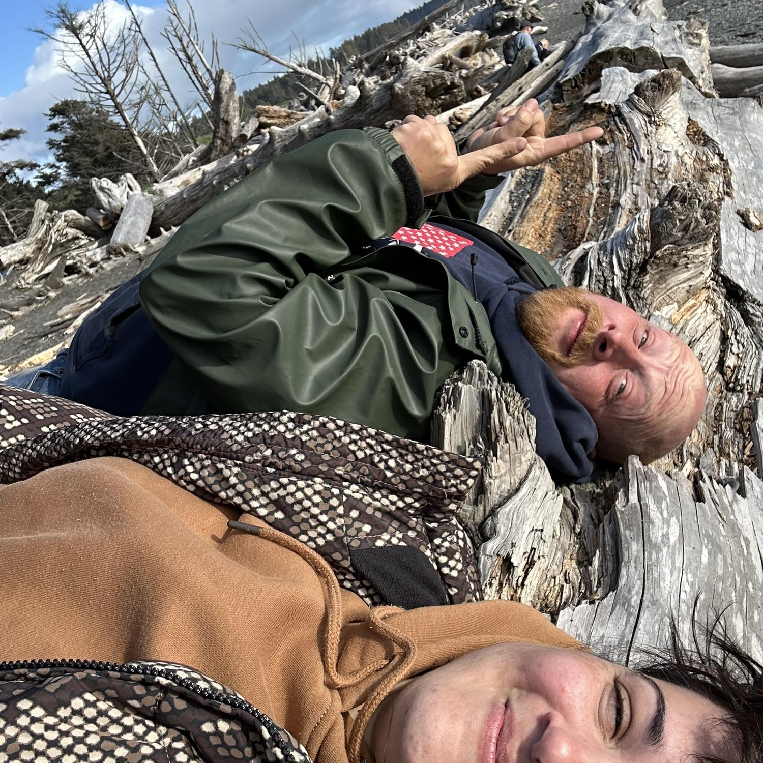 Still on our third date. We were watching the sunset upside down 😝 We know, we are silly!