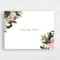 White Wedding Thank You - Bloomsbury Landscape Foil