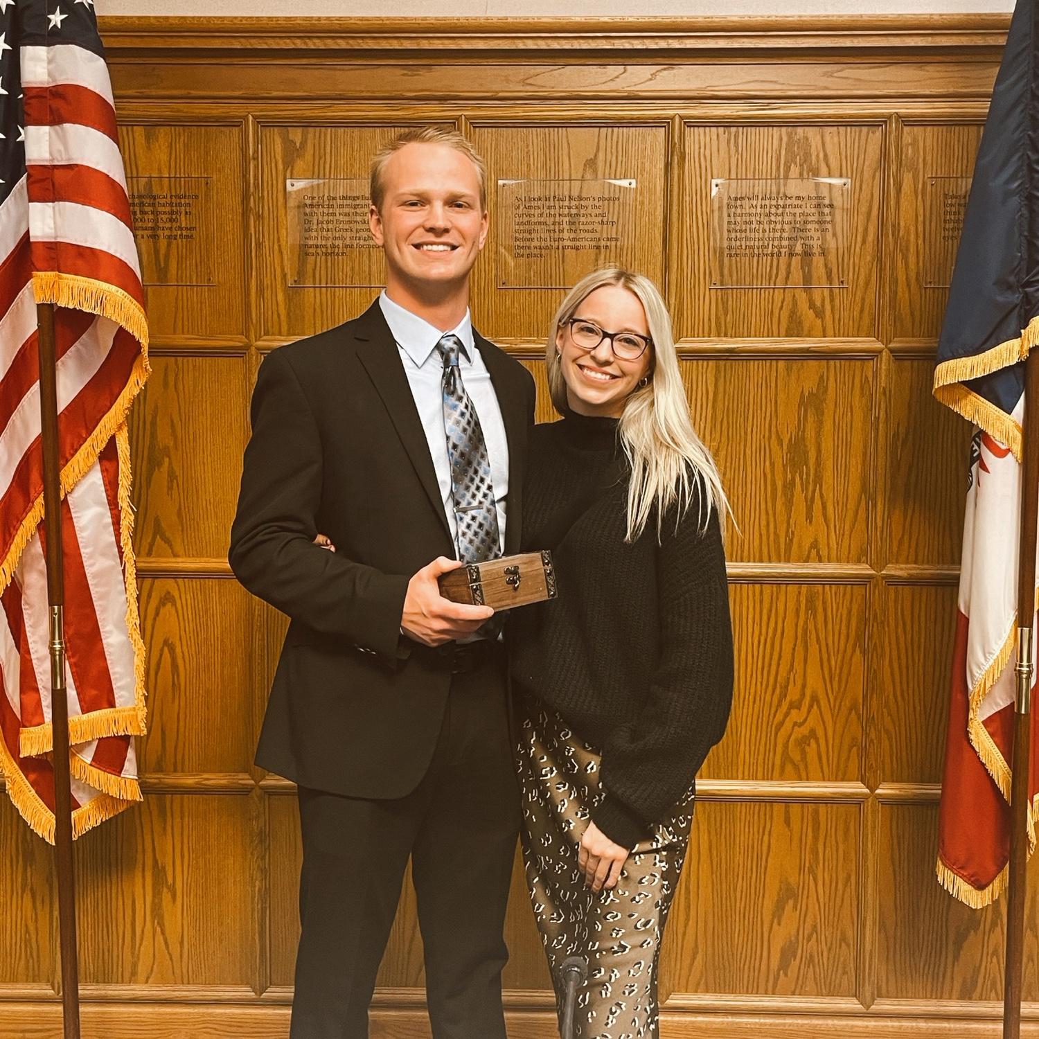 Noah gets sworn in as a Police Officer