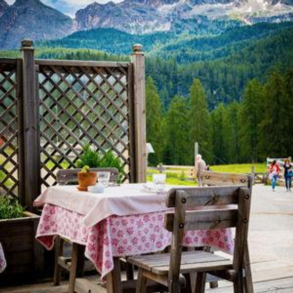 Dinner in the Dolomites