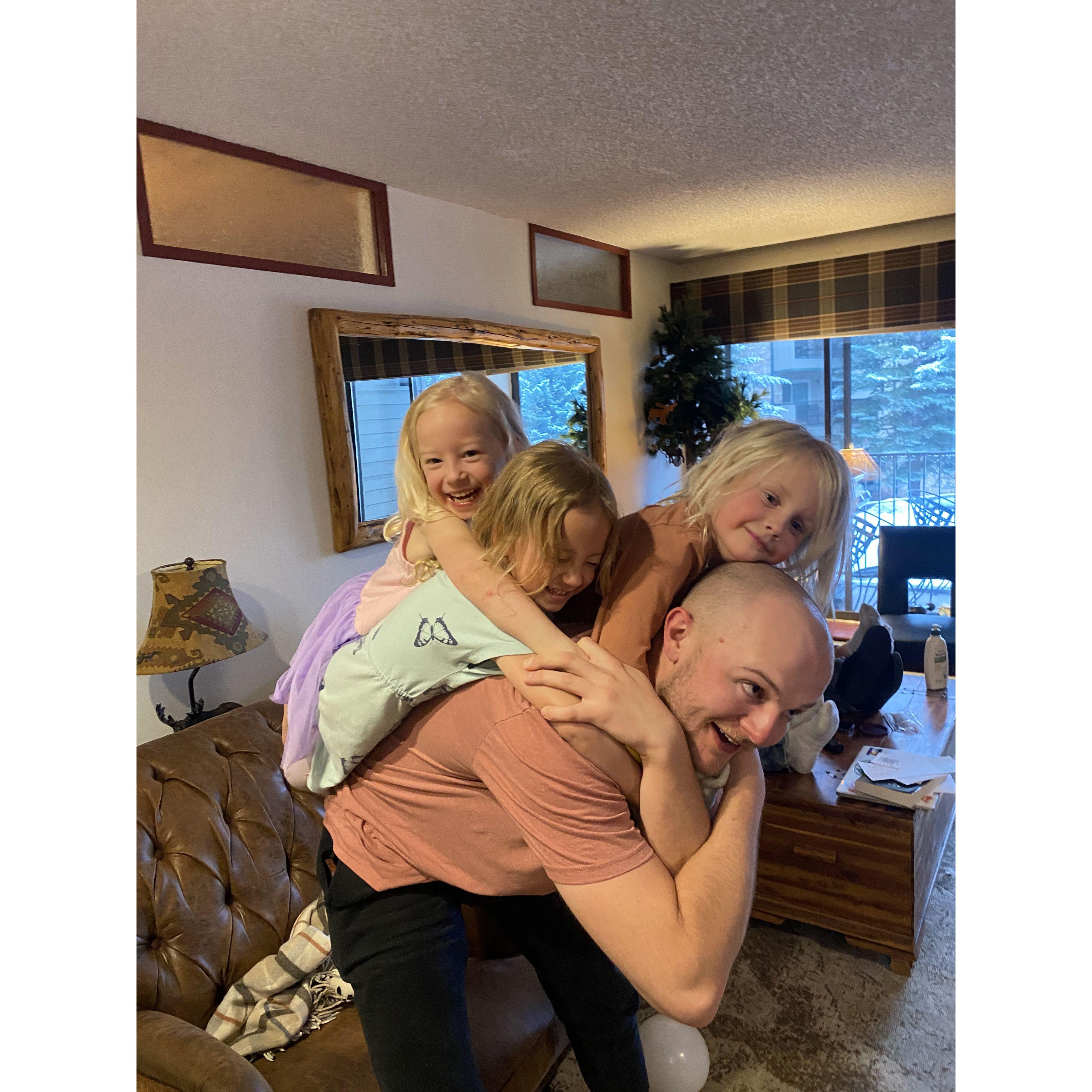 Parker with the flower girls!