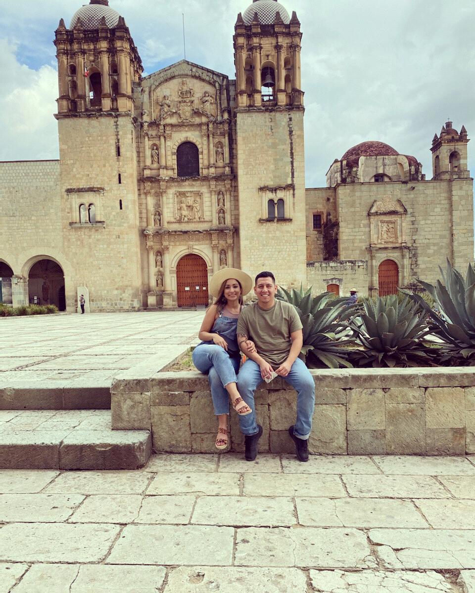 In front on Templo Santo Domingo