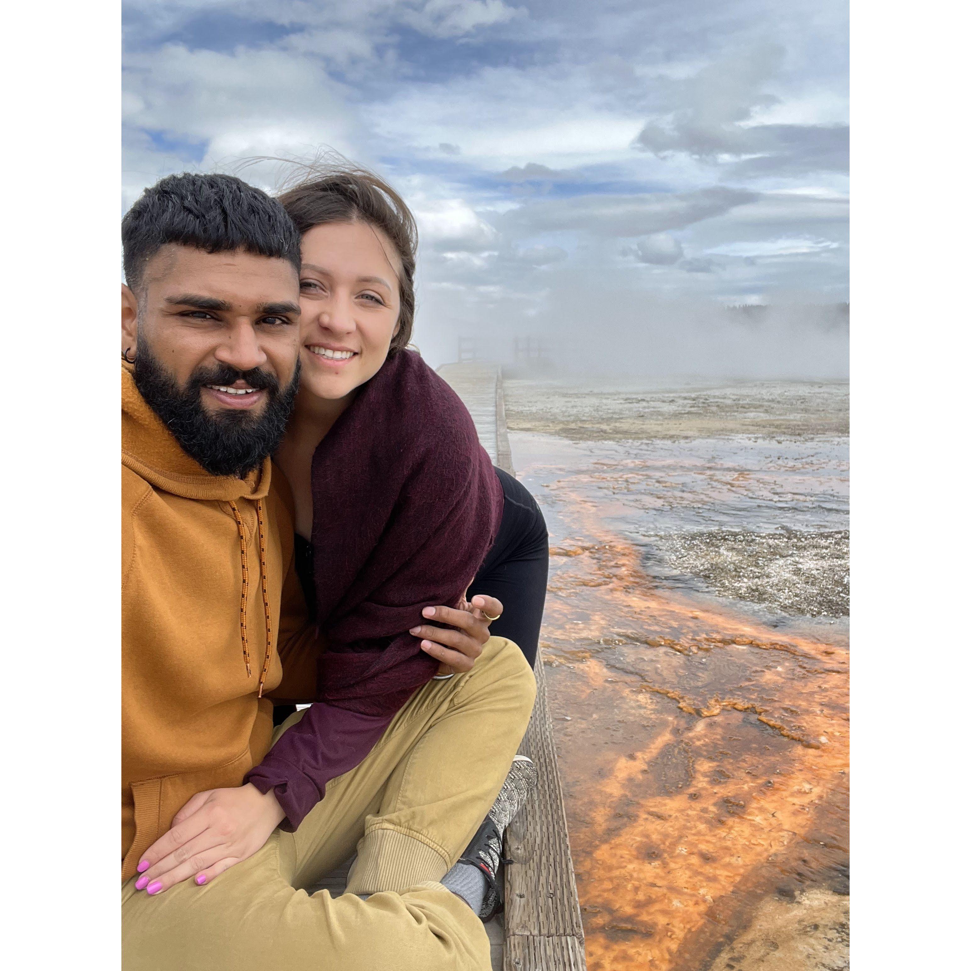in Yellowstone National park!