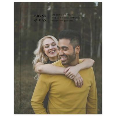 Grey Wedding Digital Save the Date - Layton Portrait
