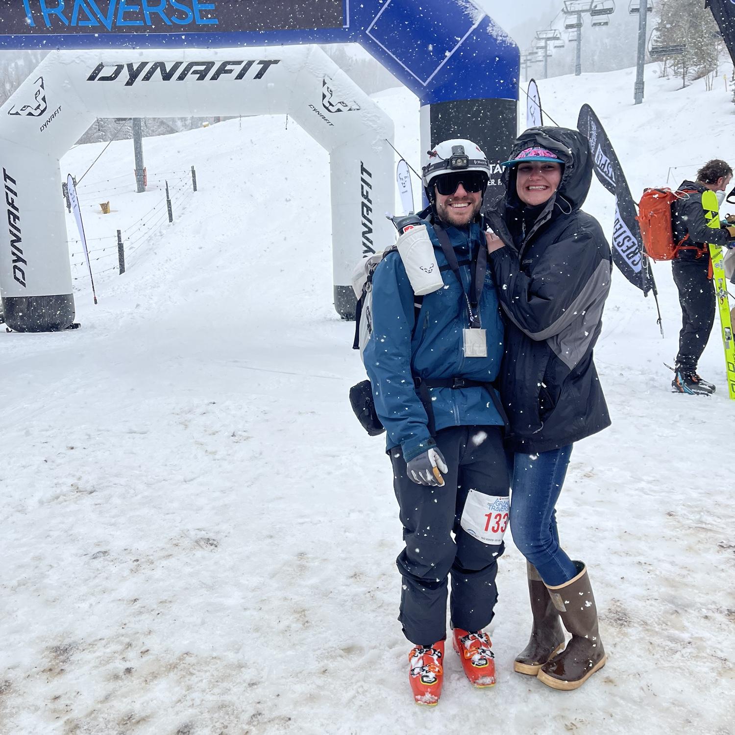 Blake's first Grand Traverse, a 40 mile ski mountaineering race from Crested Butte to Aspen. 2022.