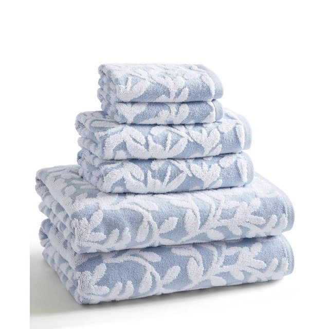 Madison Park Skyler Cotton 6-Piece Bath Towel Set