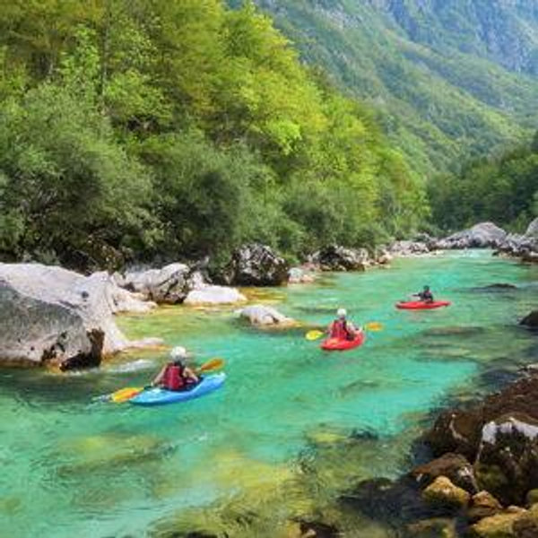 Kayaking on our honeymoon