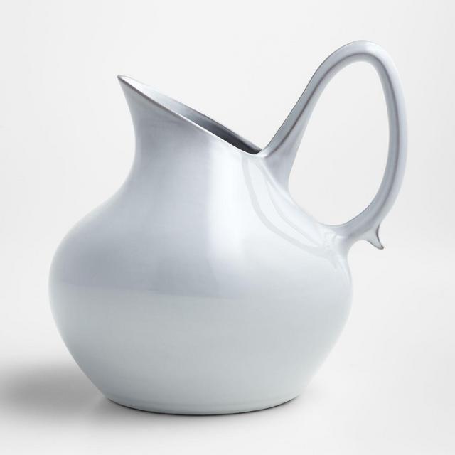 Lira White Porcelain Pitcher