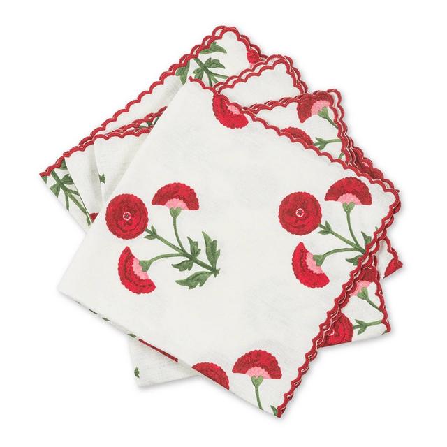 Matouk Gisele Napkins, Set of 4 - 22" x 22" / Scarlet