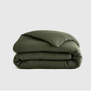 European Linen Duvet Cover - Full/Queen (Pine)