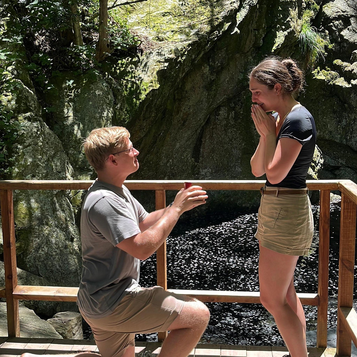 The moment we got engaged!