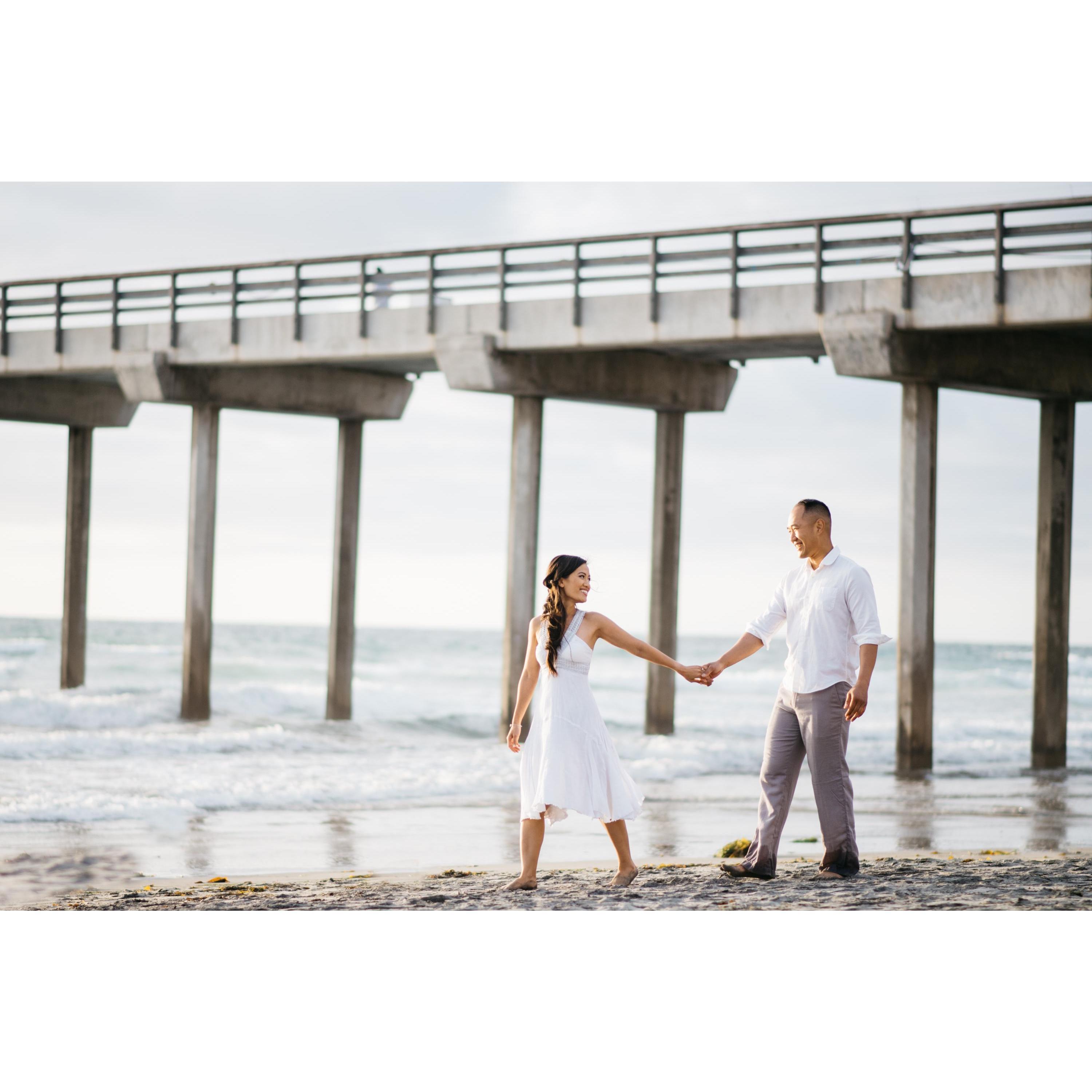 Walking along the beach is one of our favorite things to do. #scrippspier