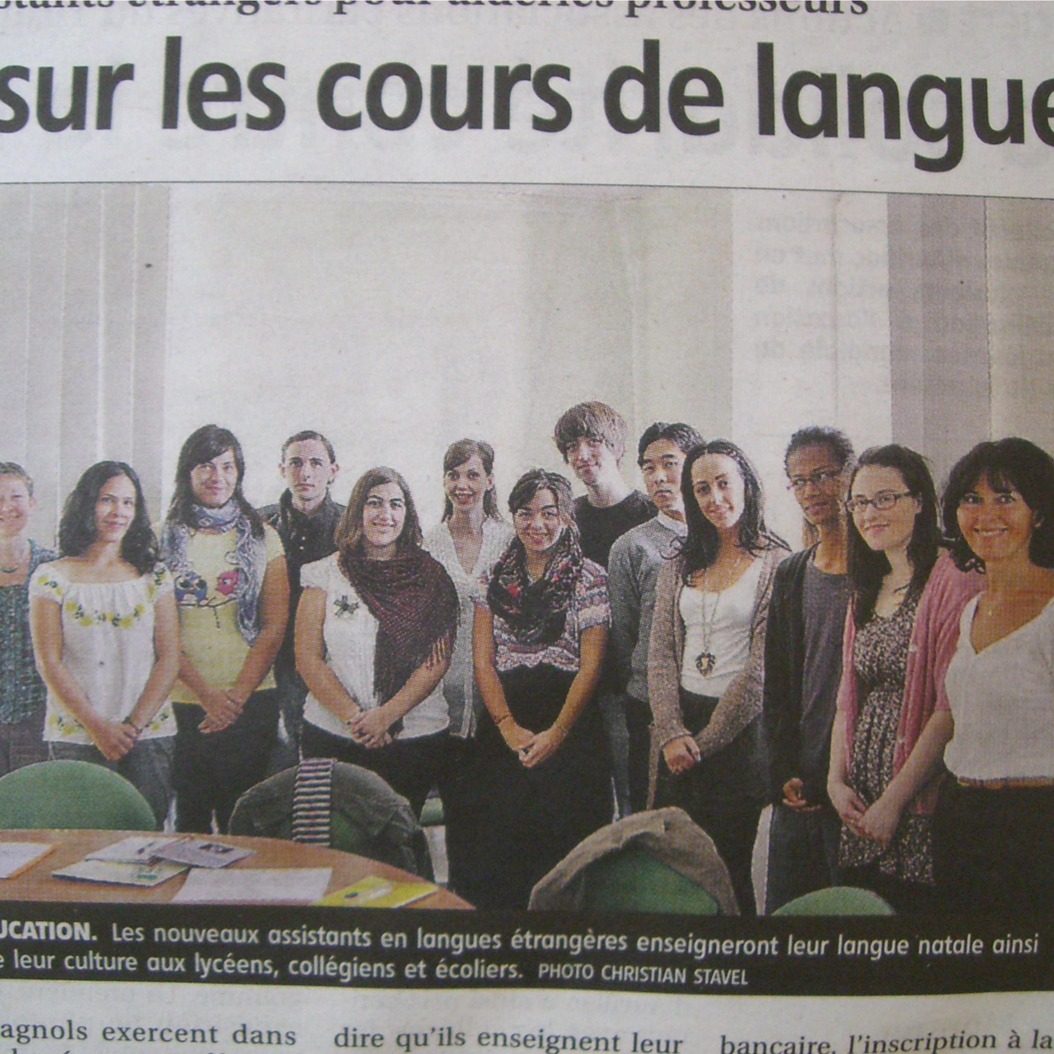 when we were famous english teachers in aurillac, france, 2011