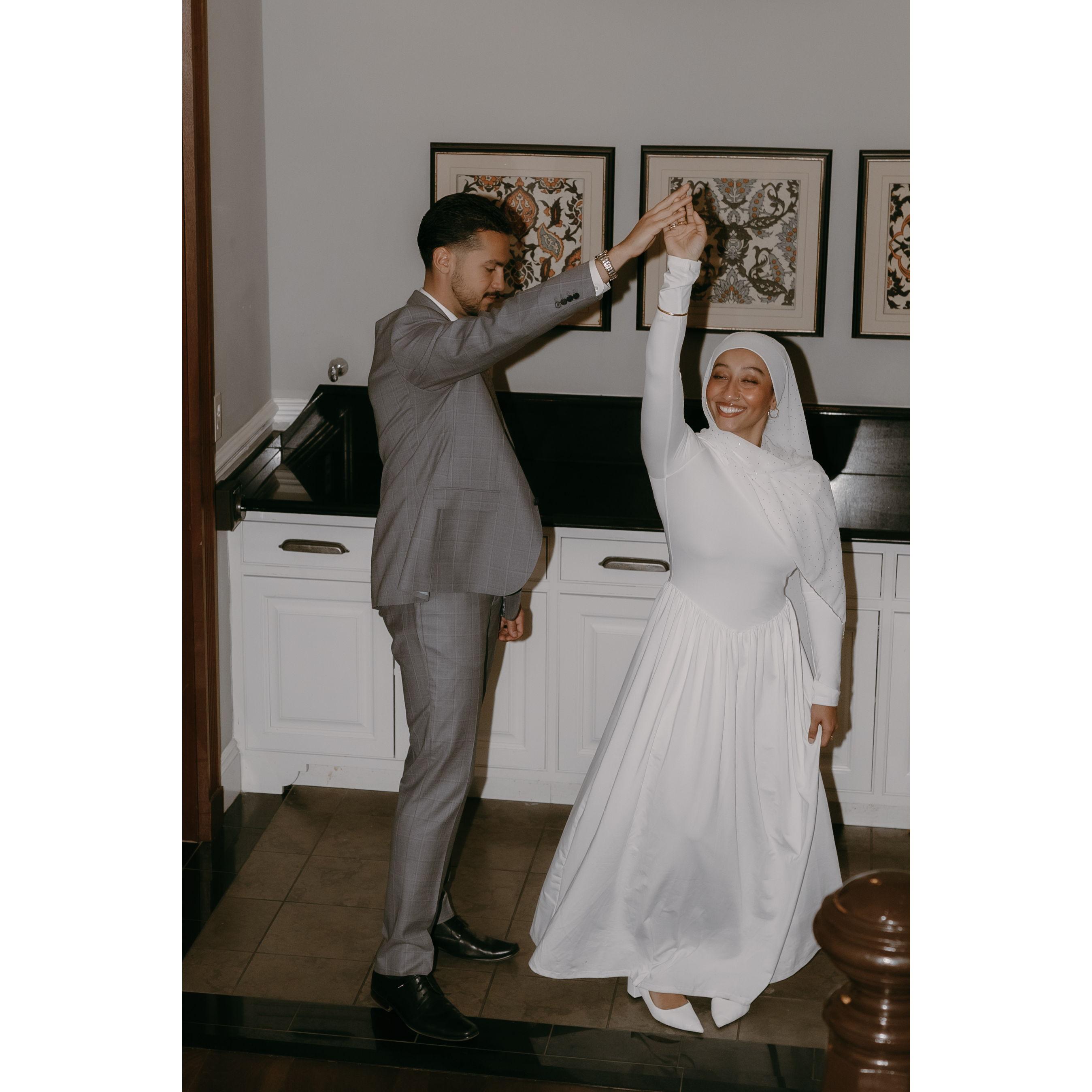 Dancing through life together.