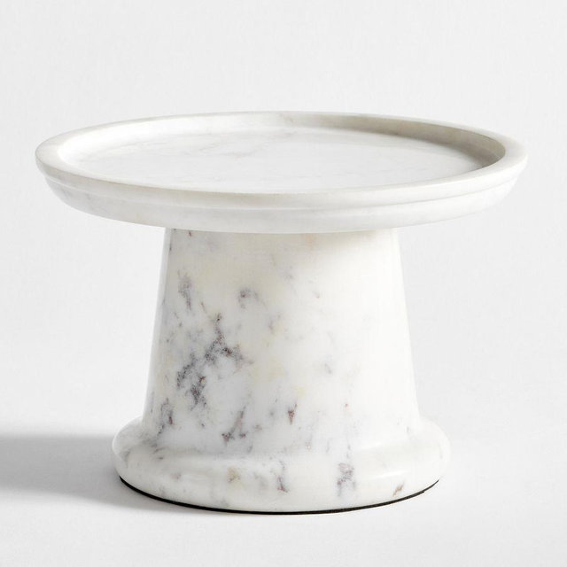White Marble Drink Dispenser Stand - White