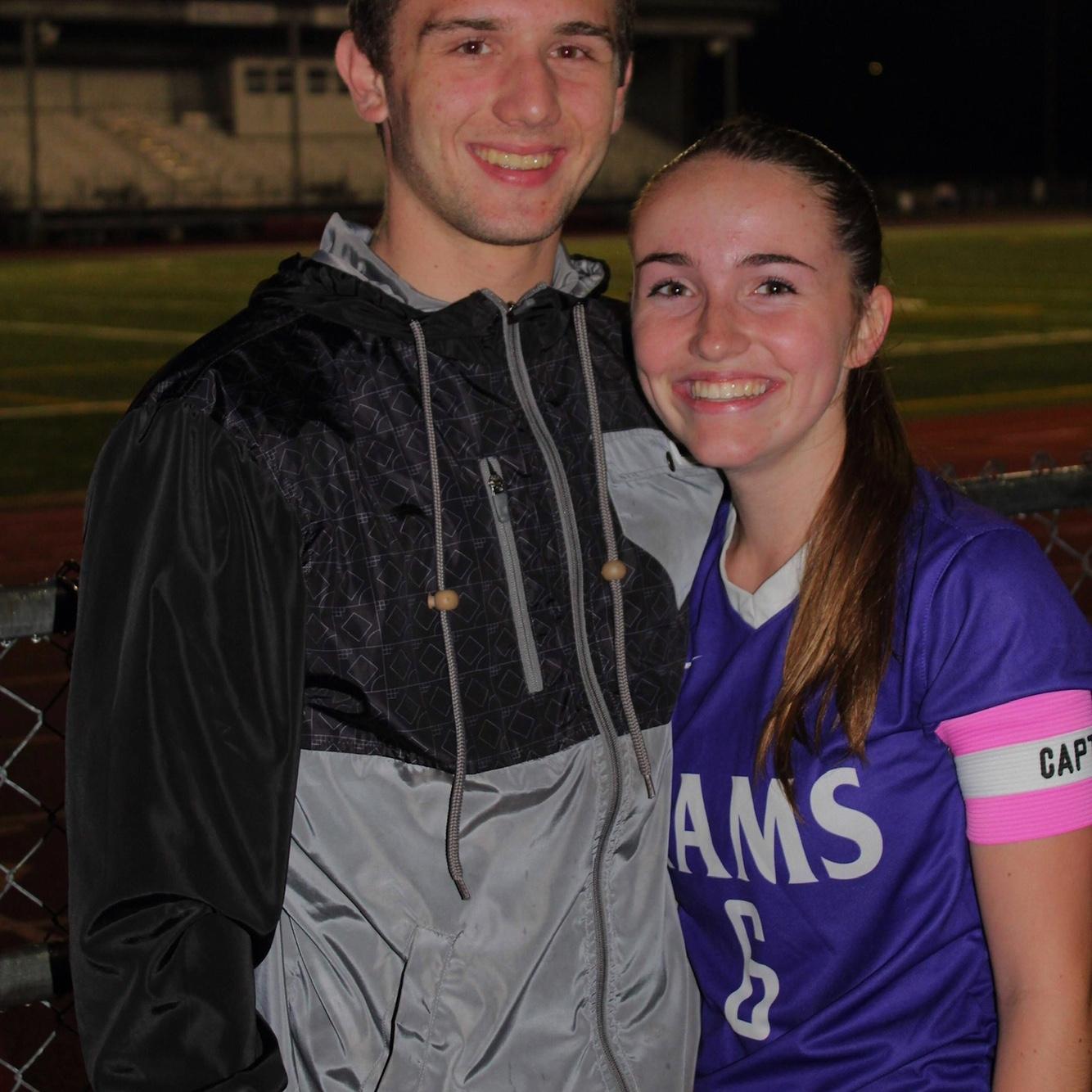 To supporting Abbey in soccer...