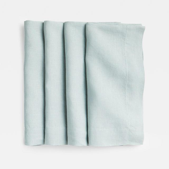 Marin Quiet Blue Linen Napkin, Set of 4
