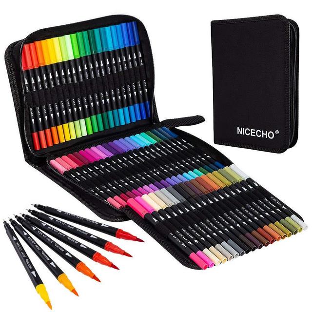 Nicecho Permanent Markers, Black Marker Pens, 30 Count Fine