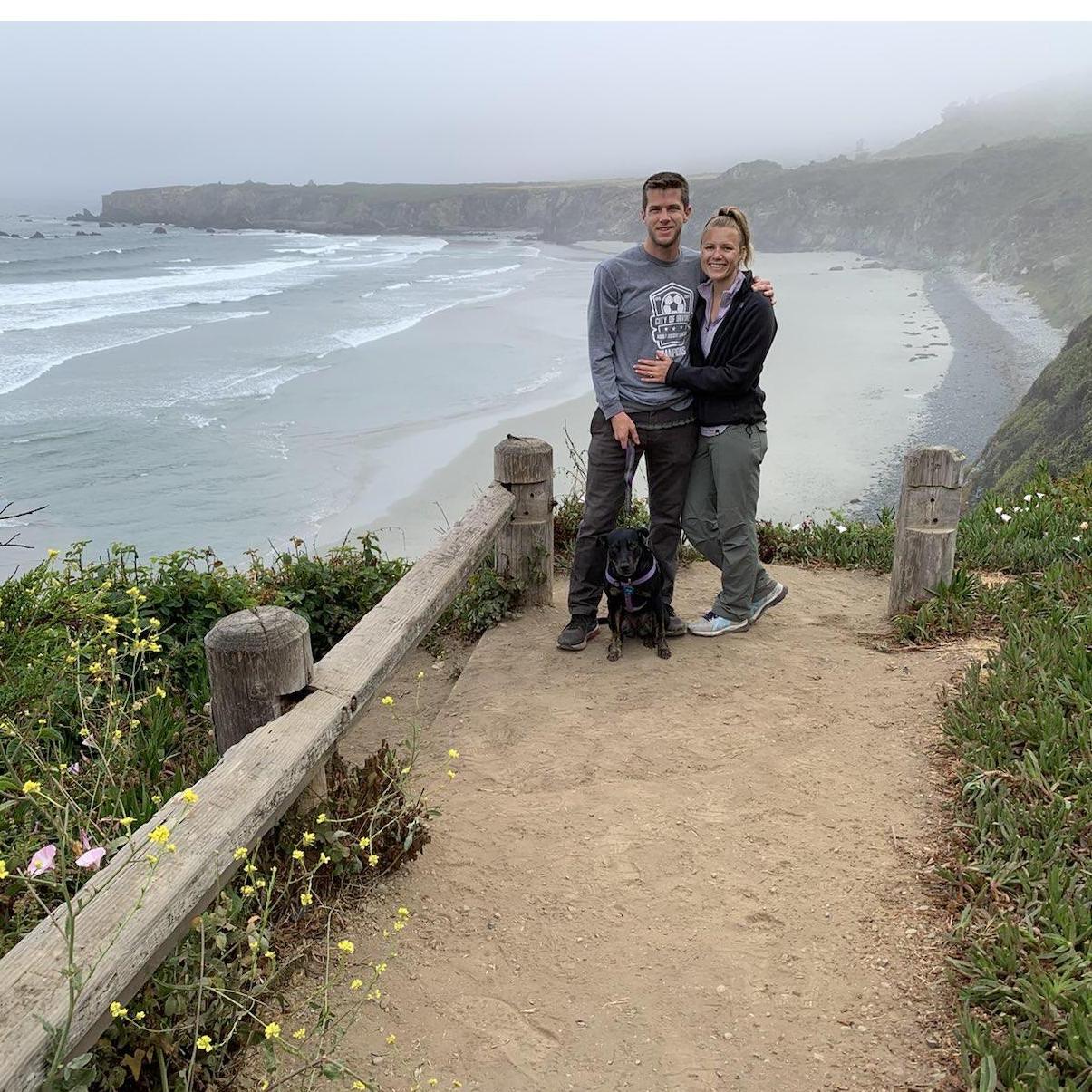 Camping trip in Big Sur, CA to celebrate Kristin's PhD graduation.