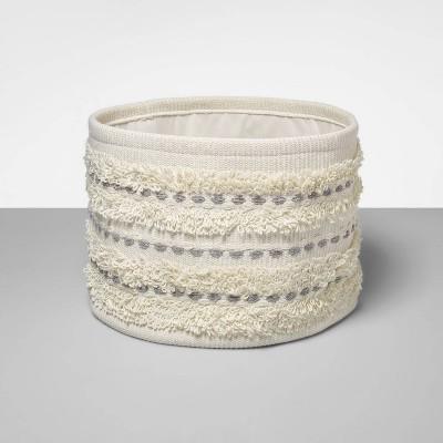Soft Rug Basket With Detail White - Opalhouse™