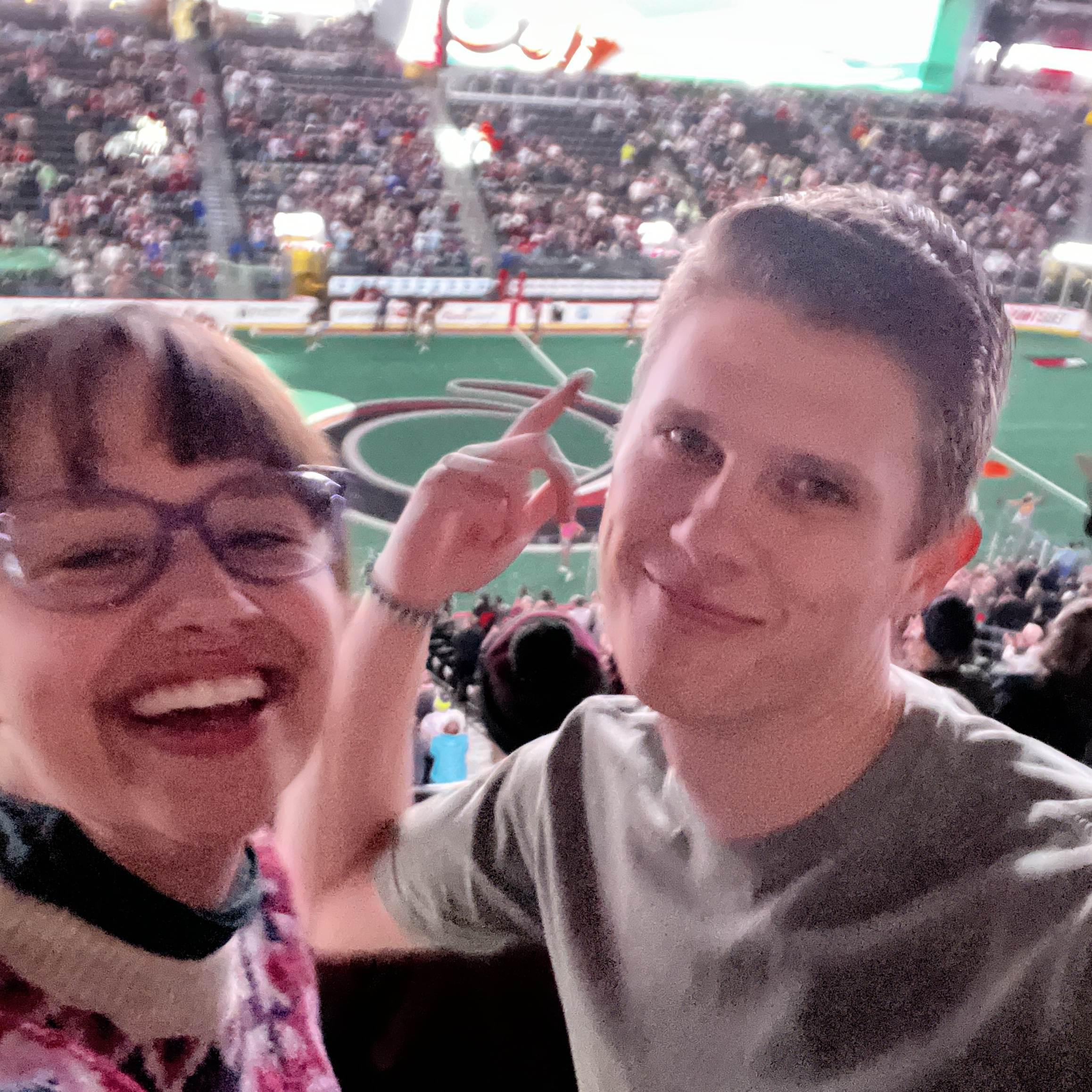 Our first ~and certainly not last~ pro lacrosse game together