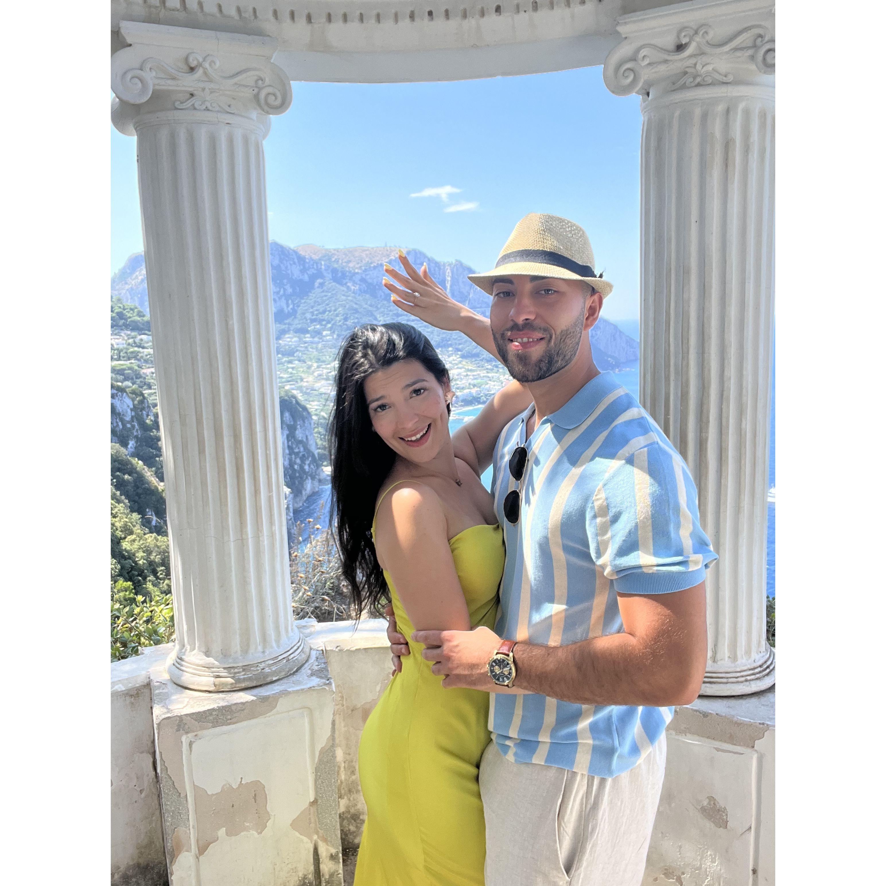 The day it all began! ❤️ September 5, 2023, Villa Lysis, Capri, Italy.