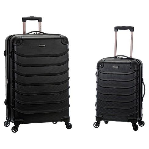 Rockland Pebble Beach 2pc Expandable ABS Spinner Luggage Set