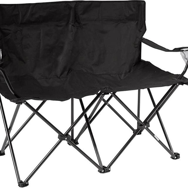 Trademark Innovations 31.5"H Loveseat Style Double Camp Chair with Steel Frame