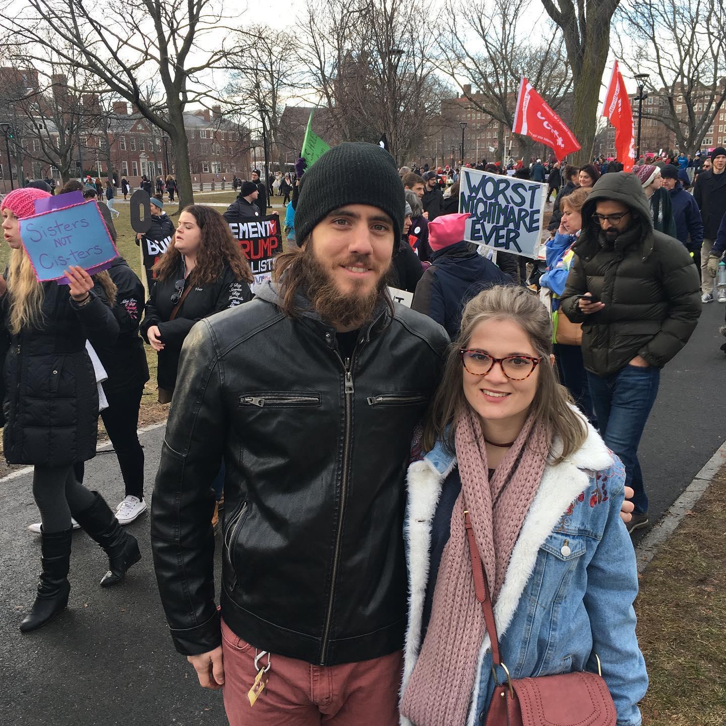 Just doing our part (women's march).