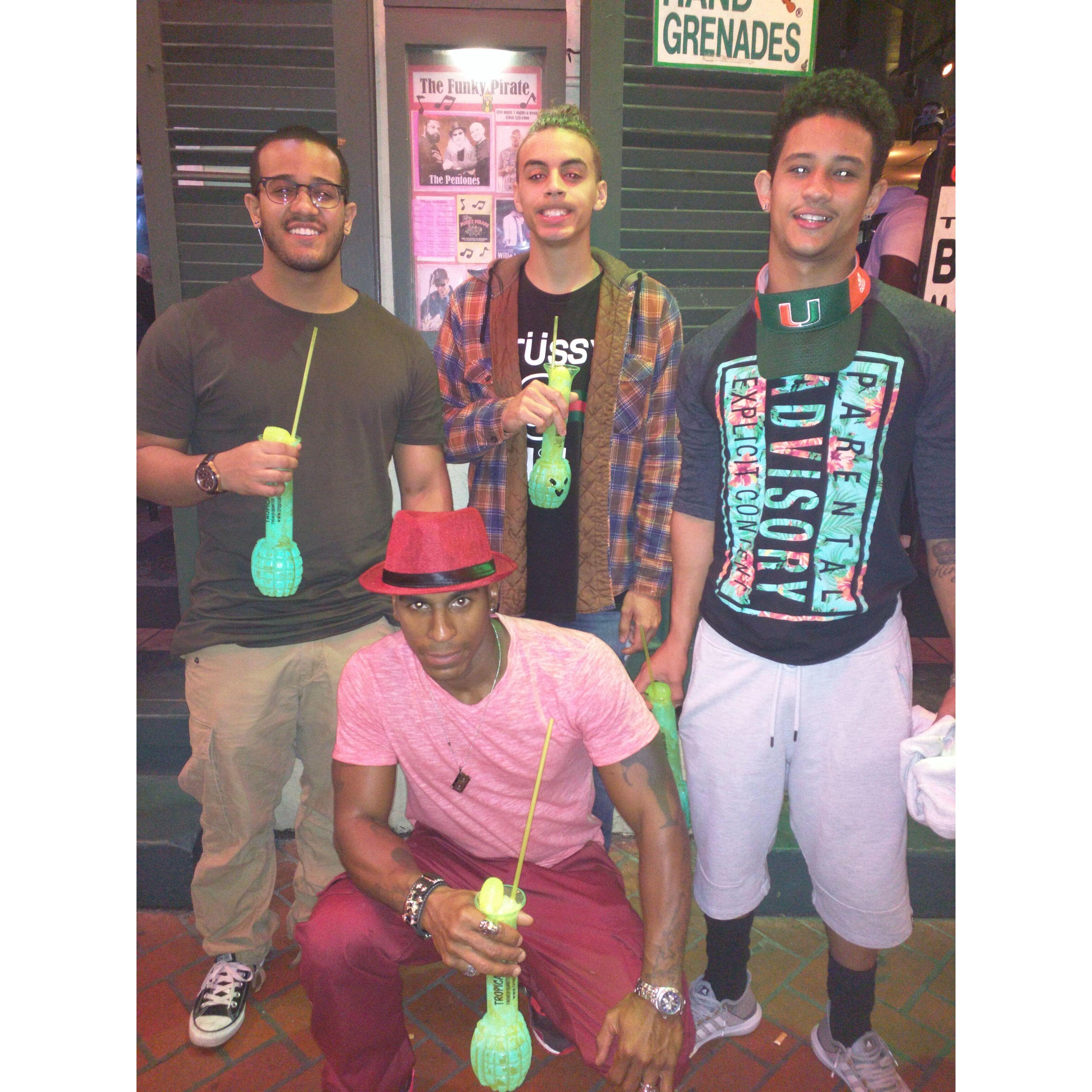 With the boys a day before Proposal in New Orleans