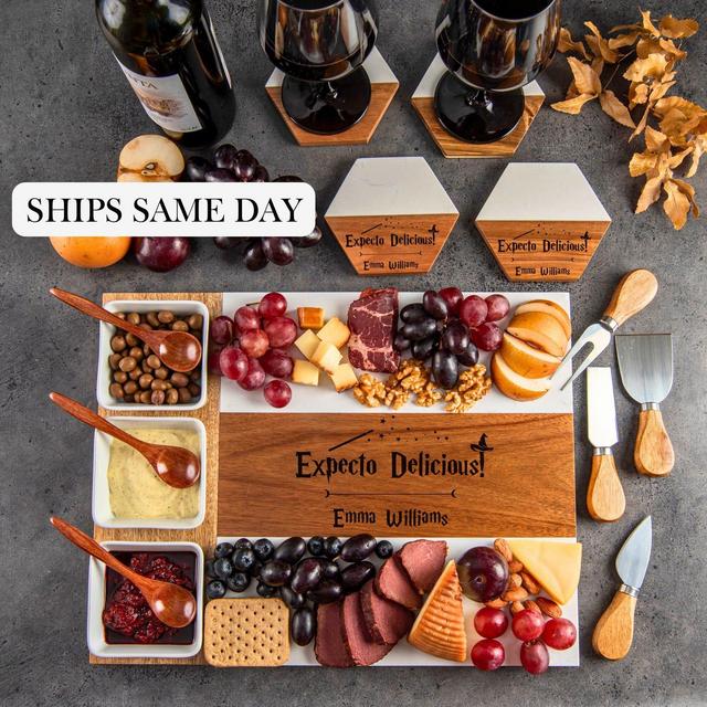 Custom Engraved Cheese Board, Wizard Board, Magic, Handmade Cutting Board, Personalized Charcuterie, Couple Gift, Anniversary, Housewarming