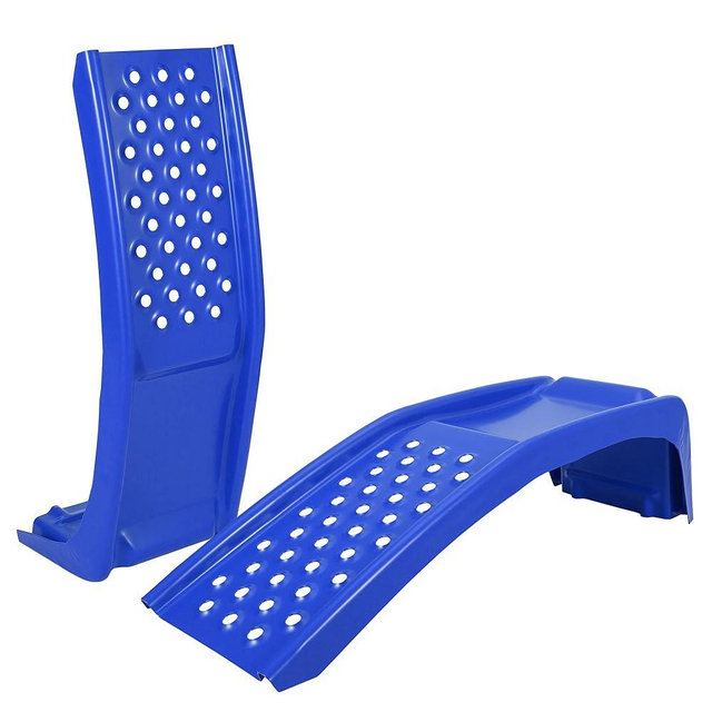 GarveeTech Heavy Duty Car Ramps Set 8000 LBS Auto Ramp Solid Steel Ramps, Pack of 2, Max Lift Height 8 in (Blue, 36" L x 13" W x 9" H)