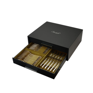 Christofle Origine 75-Piece Flatware Set for 12 People with Chest