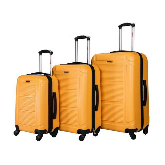 InUSA Pilot Lightweight Hardside Spinner 3pc Luggage Set - Mustard