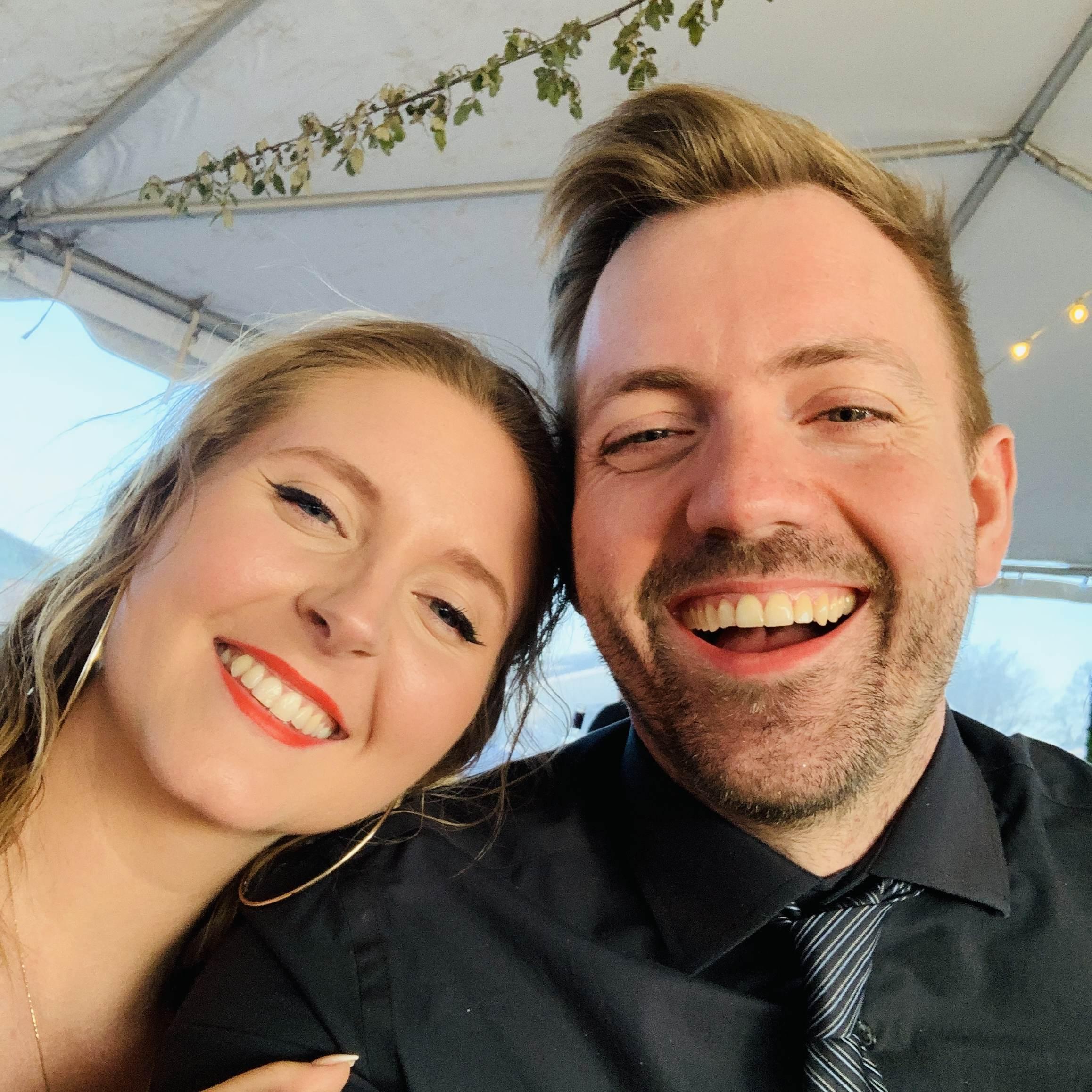 Our first wedding together 💒