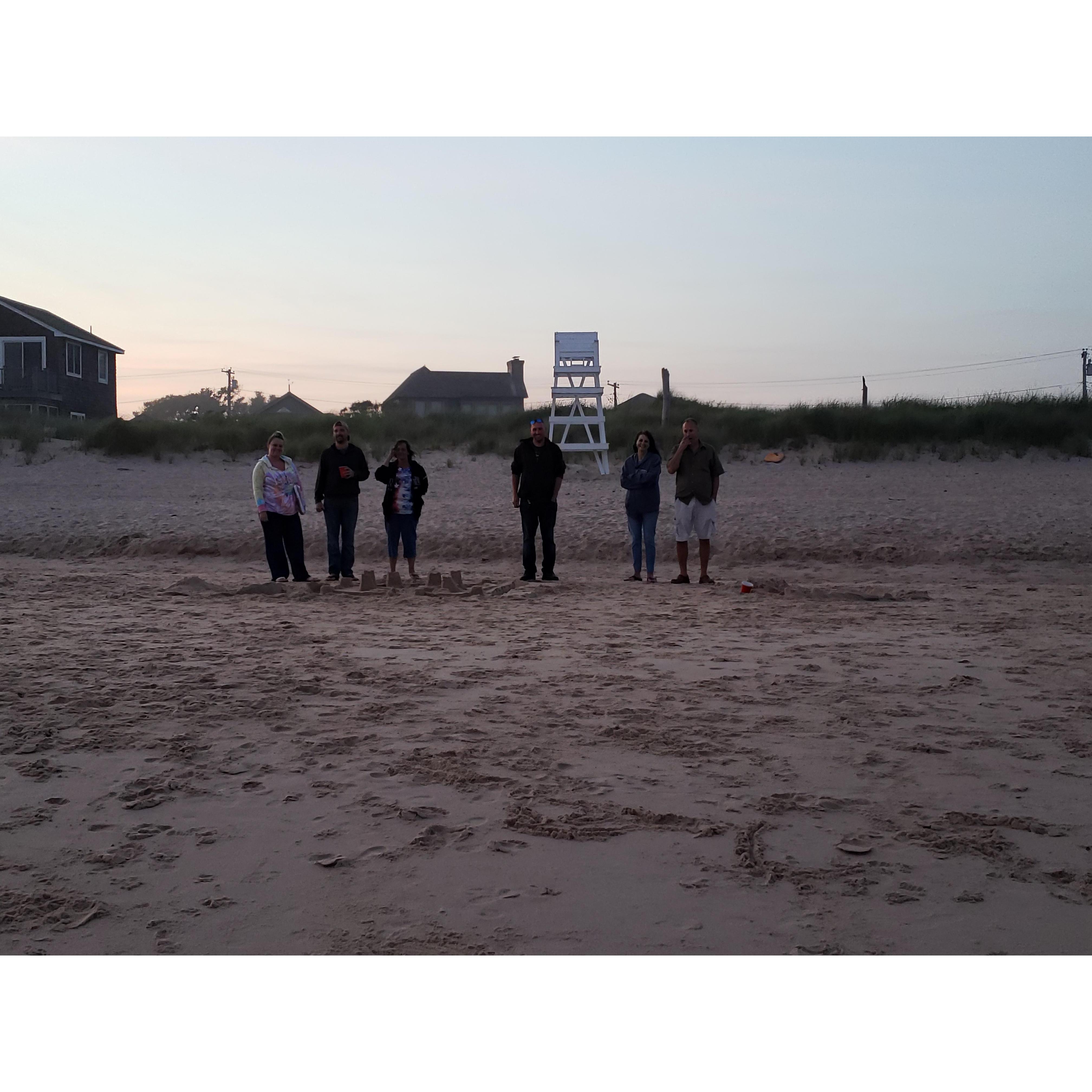 Right before the proposal at Ditch Plains in Montauk.