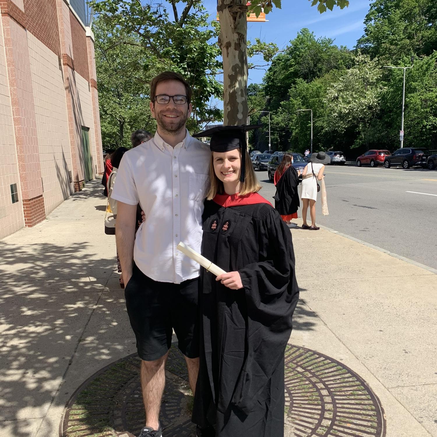 Juliet's graduation from her Masters of Science program at Harvard School of Public Health! Jon is the best support system.