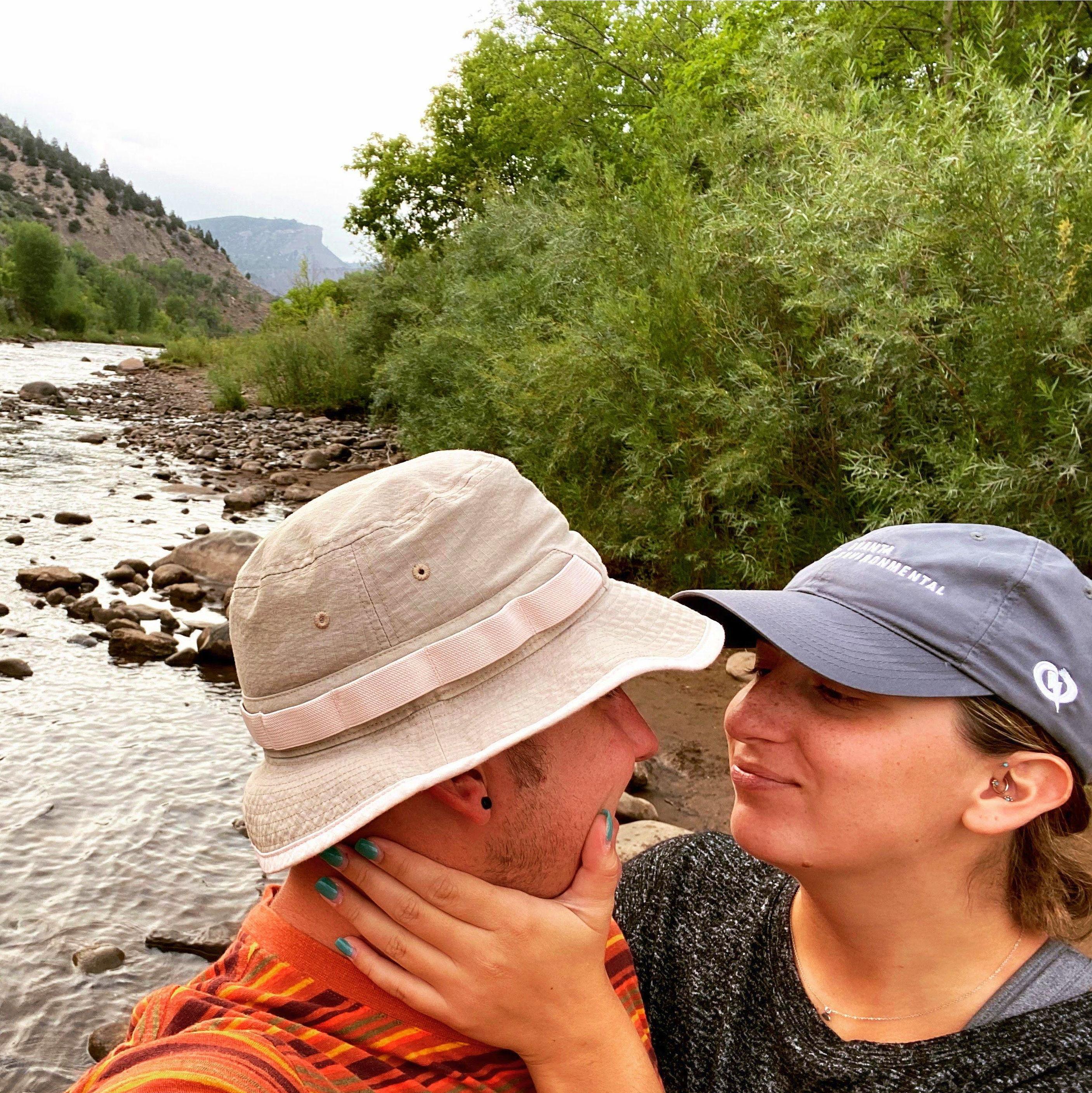 During our first vacation together, we stopped and got in almost every river we saw. This is the Animas River in Durango, Colorado on August 18, 2020.