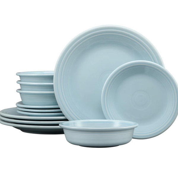 Classic Rim 12-Piece Dinnerware Set, Service for 4